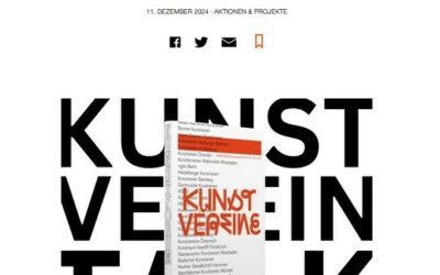 KUNSTFORUM-Talk: „Die Zukunft der Kunstvereine“